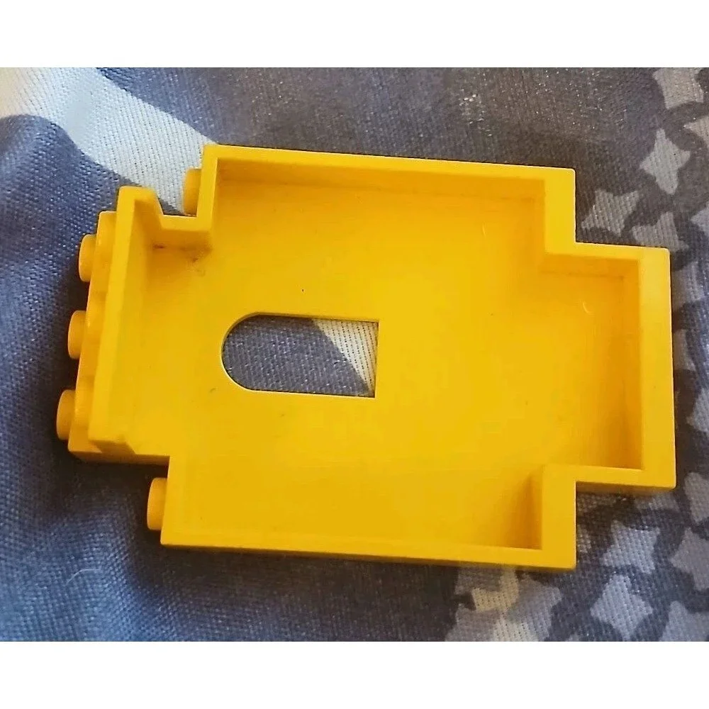 LEGO Yellow 2x5x6 Castle Wall 4444 with Black Stripes Lego Collector Piece